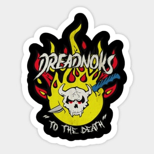 Dreadnoks Flaming Skull // 1984 Vintage Sticker